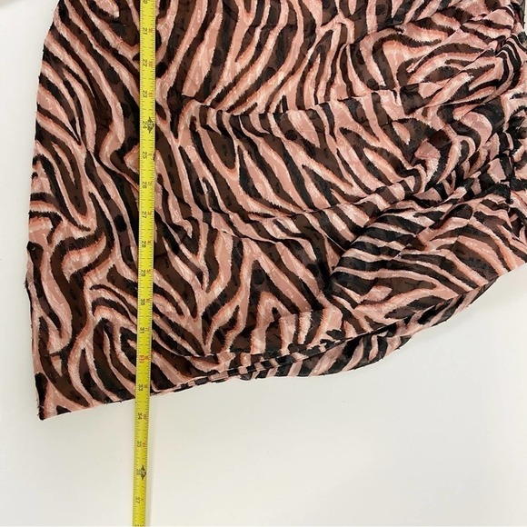 Dundas x Revolve Norma Mini Dress Natural Zebra Size S - Picture 15 of 15